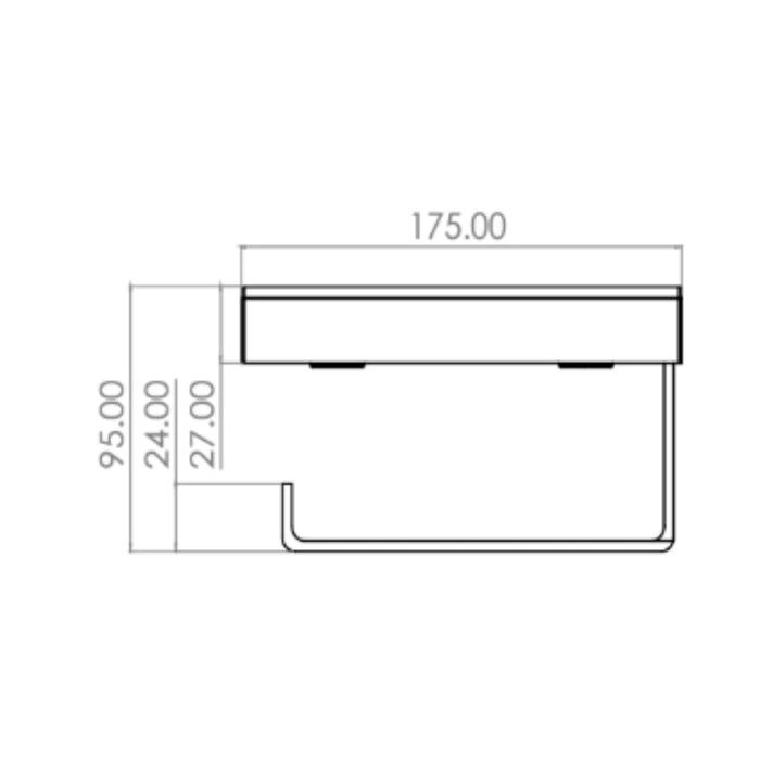 PORTAROLLO CON REPISA WS20.469 PZA WA