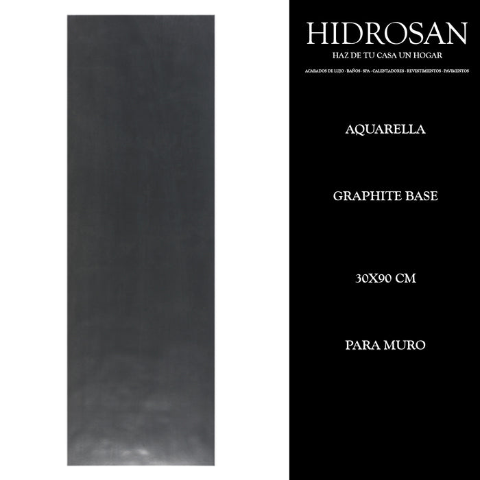 AQUARELLA GRAPHITE MURO BASE 30X90 1.08