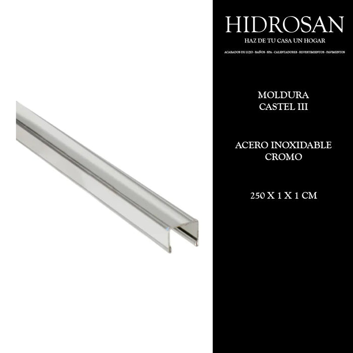 MOLDURA CASTEL III 2.5ML A.I. CROM PZA 1