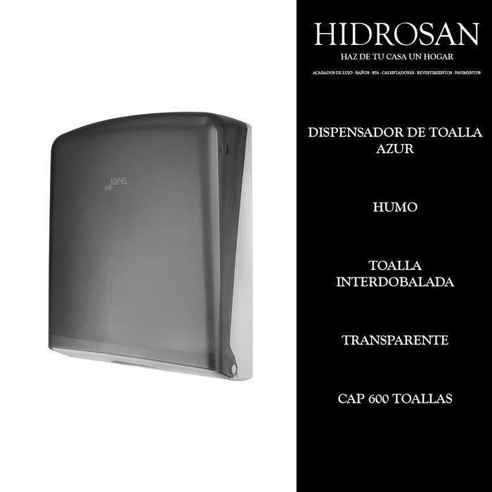 TOALLERO Z AZUR TRANSPARENTE LOGO JOFEL