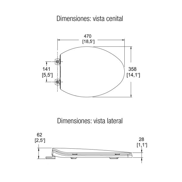 ASIENTO C LENT AB LRG A-BCT PLUS BCO