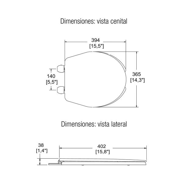 ASIENTO REDONDO CIERRE STD BCO