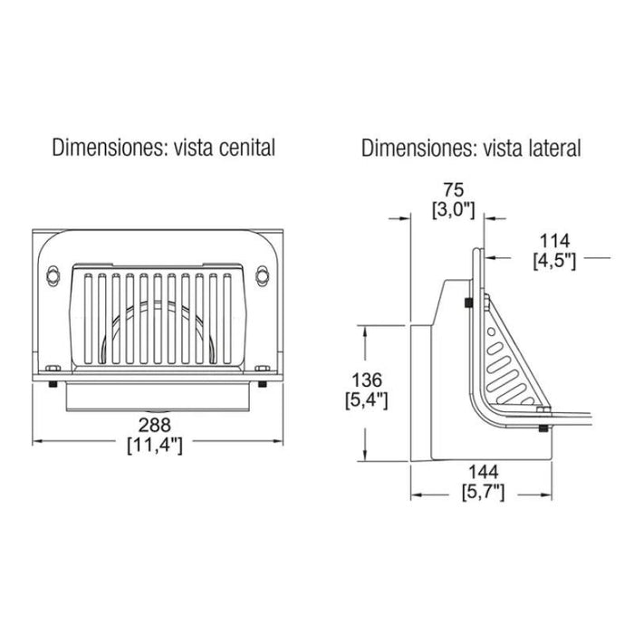 COLADERA PARA PRETIL TUBO 102MM