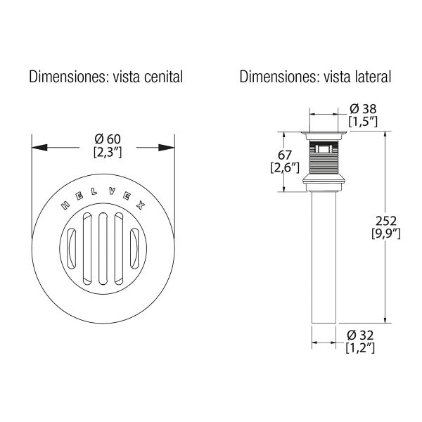 CONTRA REJILLA LAVABO C/REB