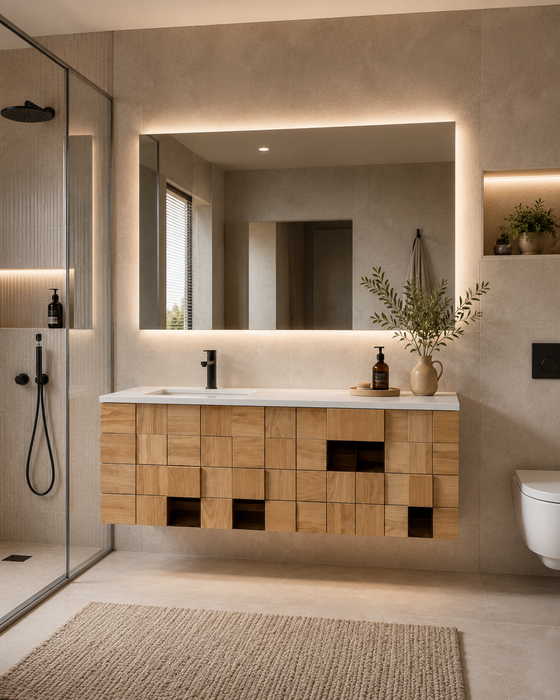 KUBIC 120 TOCADOR INCLUYE LAVABO