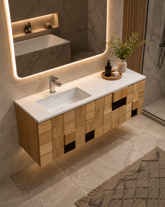 KUBIC 120 TOCADOR INCLUYE LAVABO