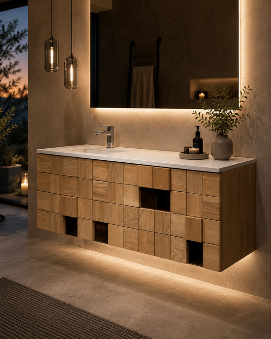 KUBIC 120 TOCADOR INCLUYE LAVABO