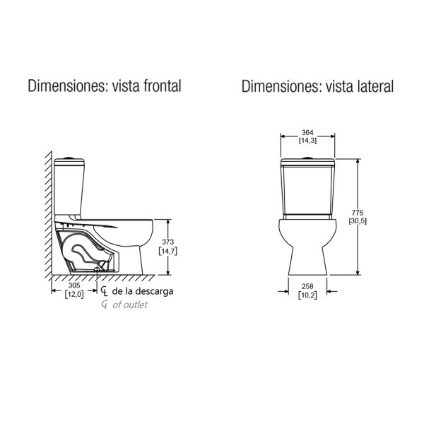 INODORO WC (TZ-TQ) OLIMPIA 3.8L REDONDO