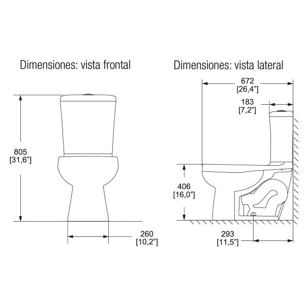 INODORO WC (TZ-TQ) OPTION 4.8L LARGO