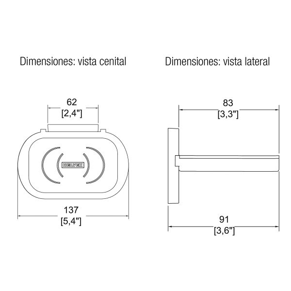 JABONERA SENCILLA SEMIEMP CLASICA II