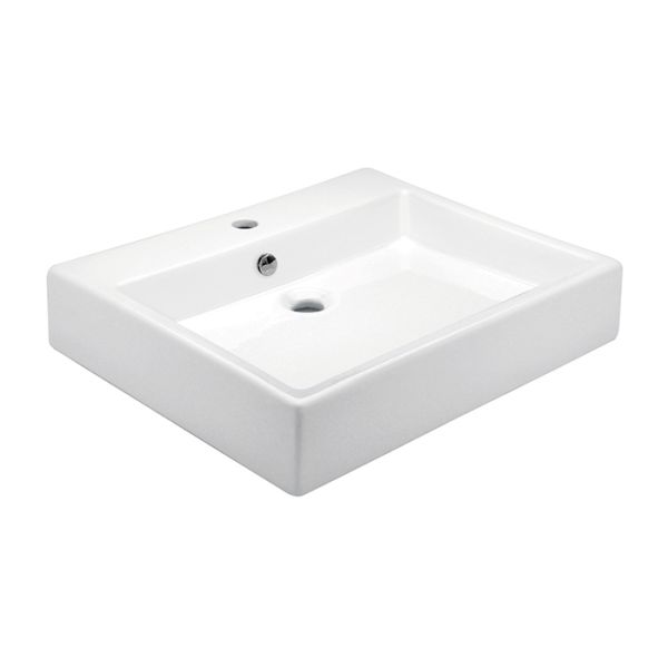 LAVABO LUCERNA 1P S/P C/REB BLANCO