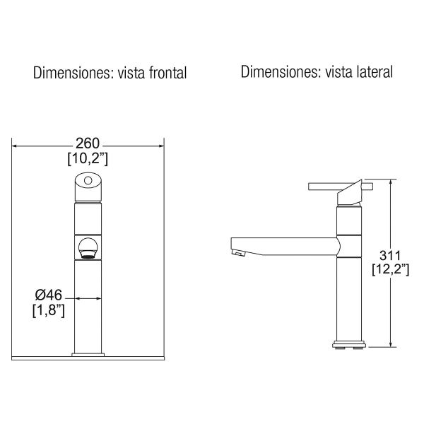 MONOMANDO FREGADERO NUVA EB