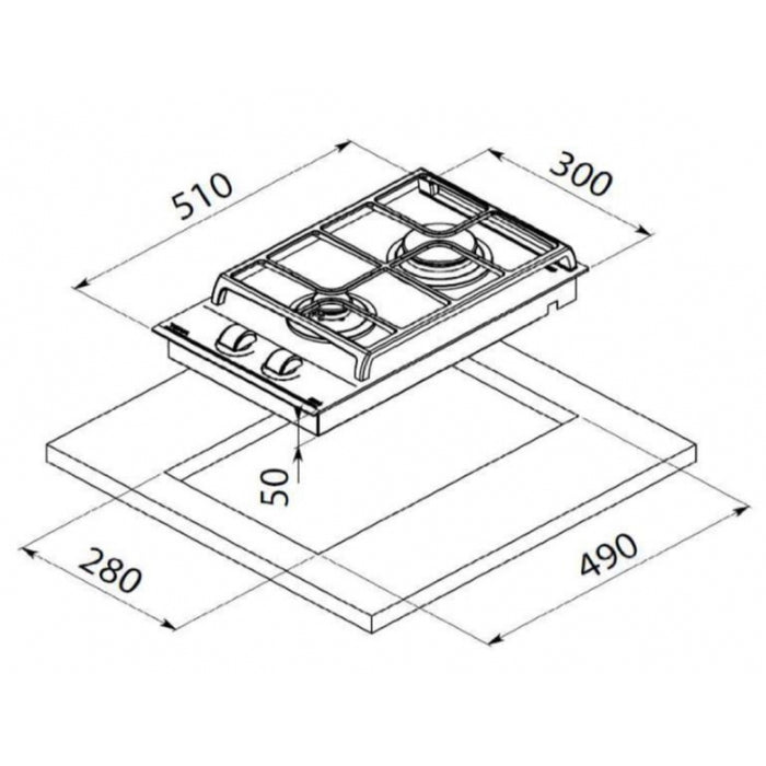 PARRILLA MODULAR GZC 32300 XBB