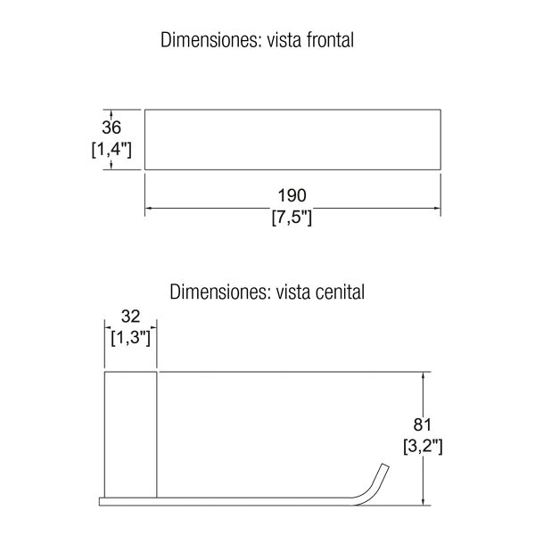 PORTAPAPEL SENCILLO MÁXIMA