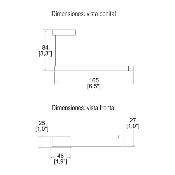 PORTAPAPEL SENCILLO VERTIKA