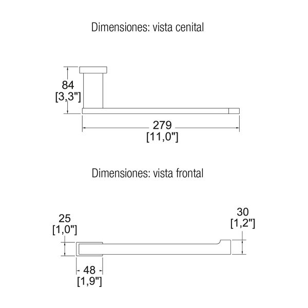 TOALLERO SENCILLO VERTIKA