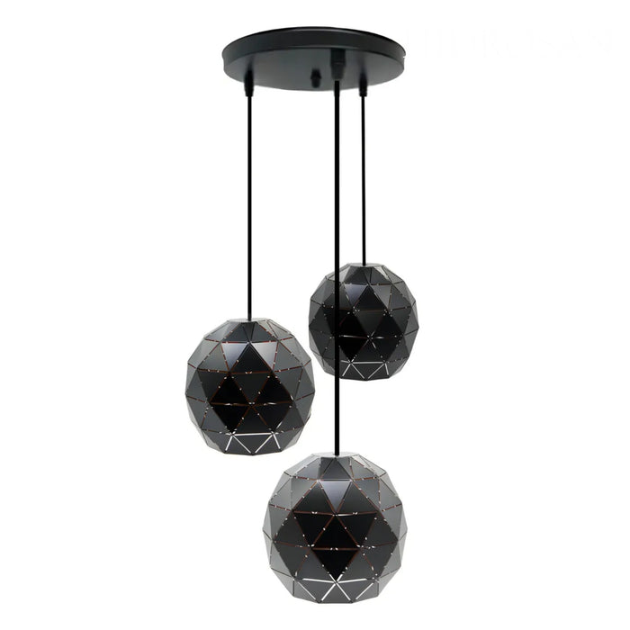 LAMPARA COLGANTE DE TECHO 3 ESFERAS META