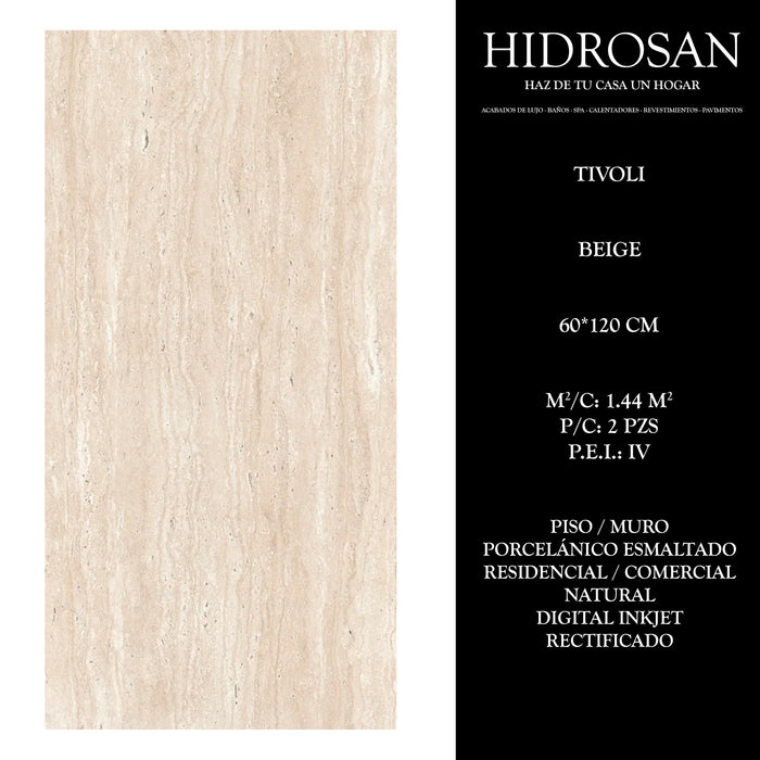 TIVOLI PE 60X120 BEIGE 1.44 CJA 2P