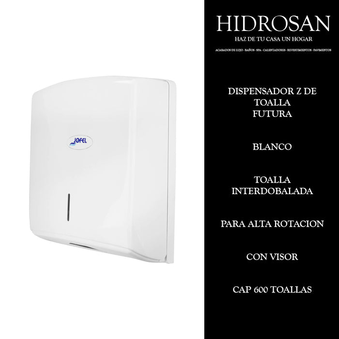 DISPENSADOR DE TOALLA INTERDOBLADA FUTUR