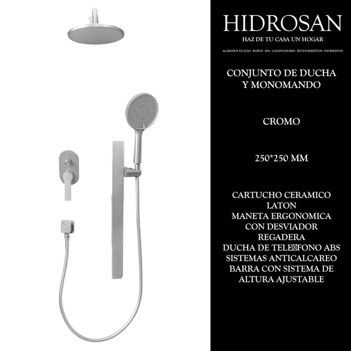 CONJUNTO DE DUCHA Y MONOMANDO WS70.018 P