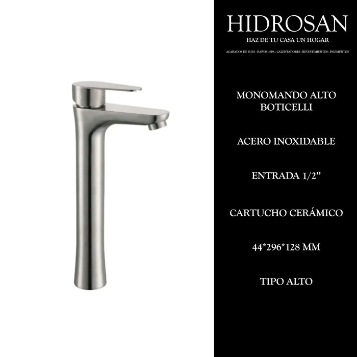 BOTICELLI MONOMANDO LAVABO ALTO 60.0002