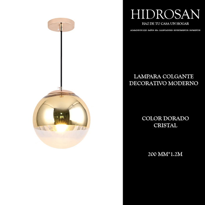 LAMPARA COLGANTE DECORATIVO MODERNO CRIS