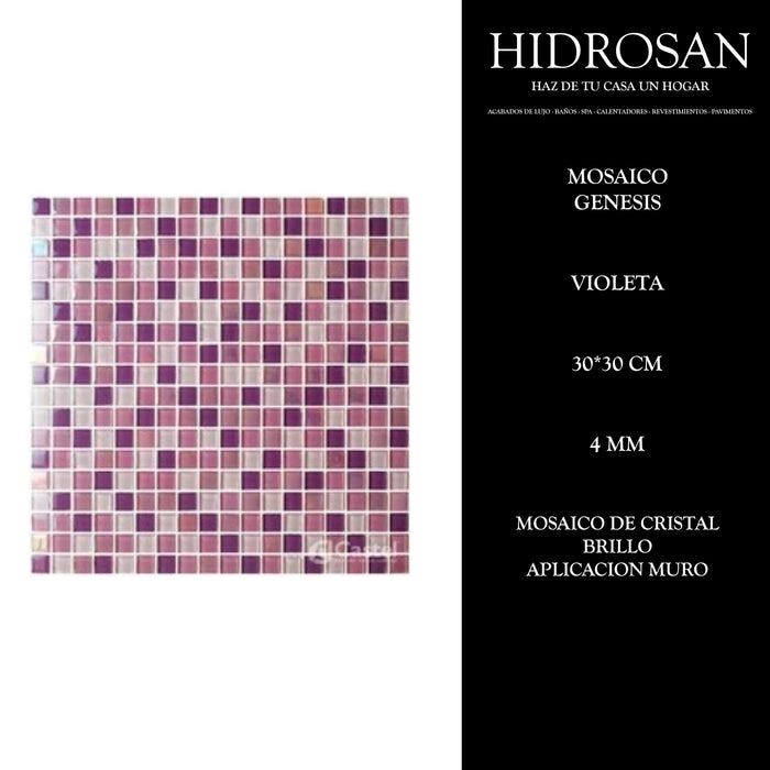GENESIS DEC Mixto 4MM 30X30 VIOLET PZA C