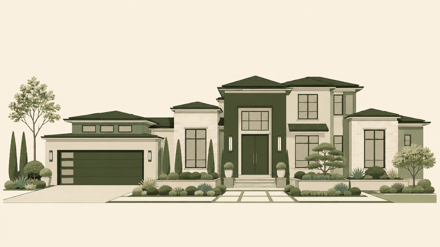 Ilustración de casa grande residencial ideal para calentador Navien NHW500-18 o modelos de condensación NPE para 3 a 4 baños en Toluca
