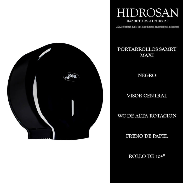 PORTARROLLOS SMART MAXI BLACK LOGO JOFEL