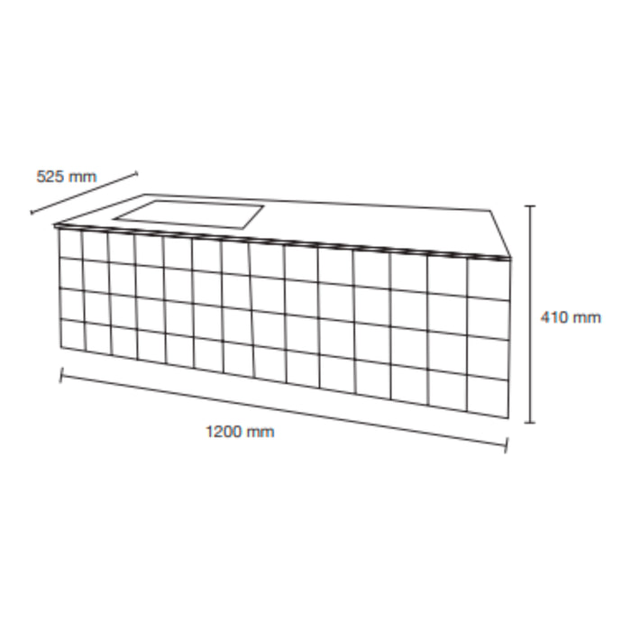 KUBIC 120 TOCADOR INCLUYE LAVABO