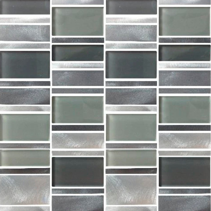BRICK DEC Mixto 8MM 30X30 PLATINO PZA CS