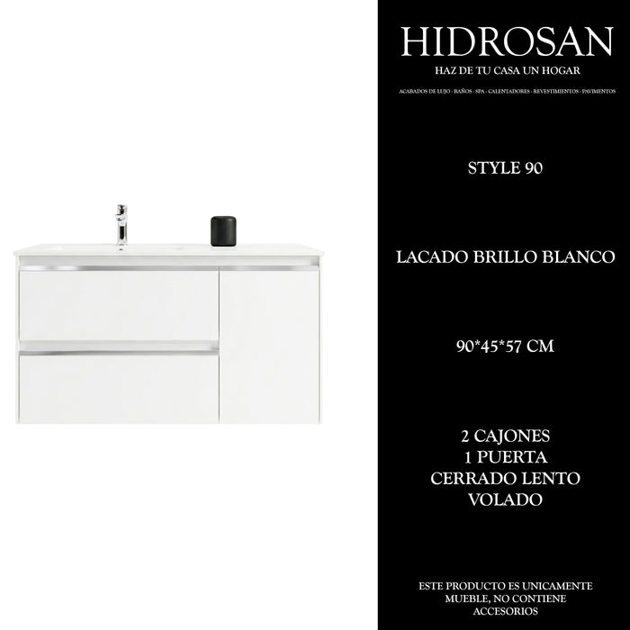 STYLE 90 CJTO 90 2C 1P S/E LACADO BRILLO