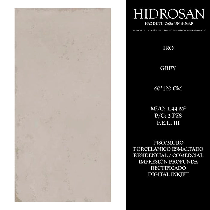 IRO PE 60X120 GREY 1.44 CJA 2P CST