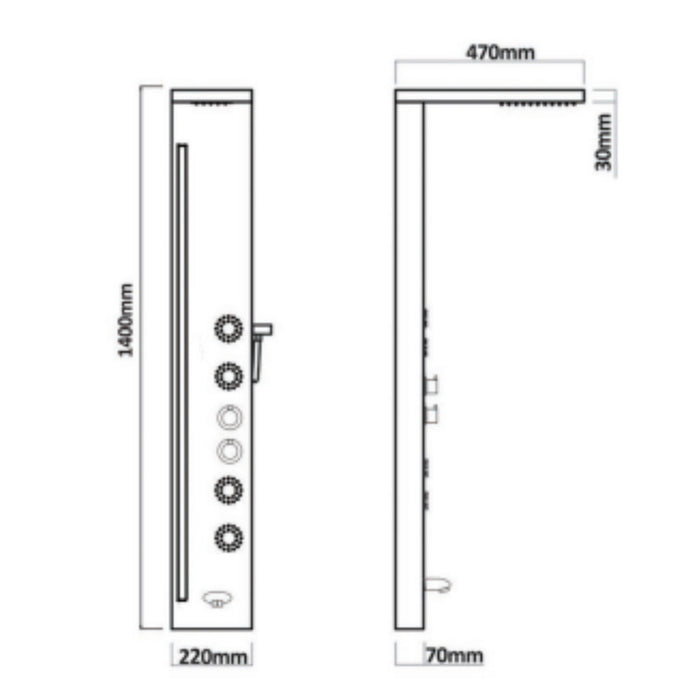 TRON HIDRODUCHA BS-8025 PZ CST