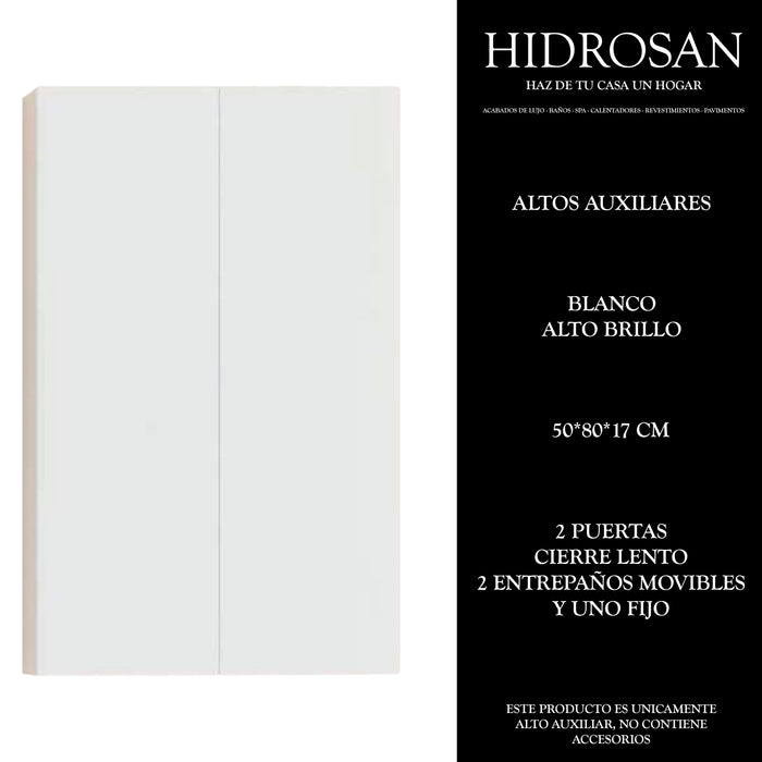 ALTOS AUXILIARES BLANCO ALTO BRILLO 50X8