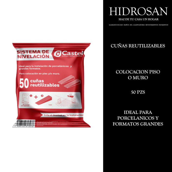 CUÑAS REUTILIZABLES 50 P 1 CJA CST