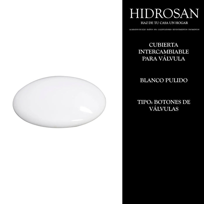 CUBIERTA INTERCAMBIABLE BLANCO PULIDO P/
