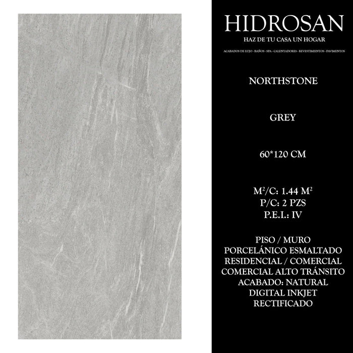 NORTHSTONE MATE PE 60X120 GRAY 1.44 CJA