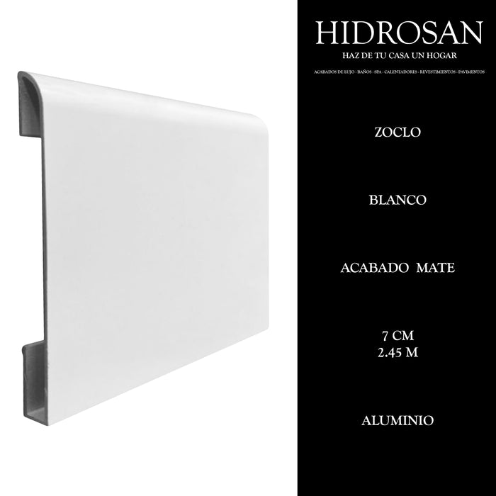 ZOCLO 44 2.45 ALUMINIO BLANCO