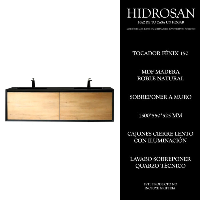 FENIX LED 150 TOCADOR LED/CAJON C/LAV 15