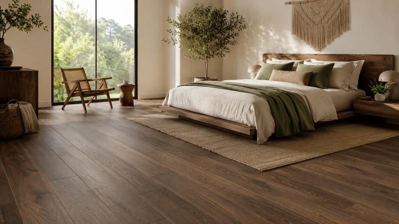 Piso símil madera en gres cerámico color roble — Hidrosan Toluca y Metepec